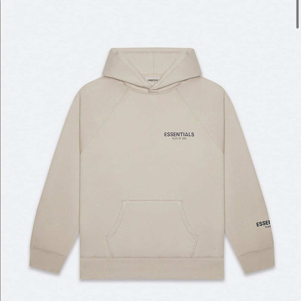 Essentials Fear Of God Tan Hoodie